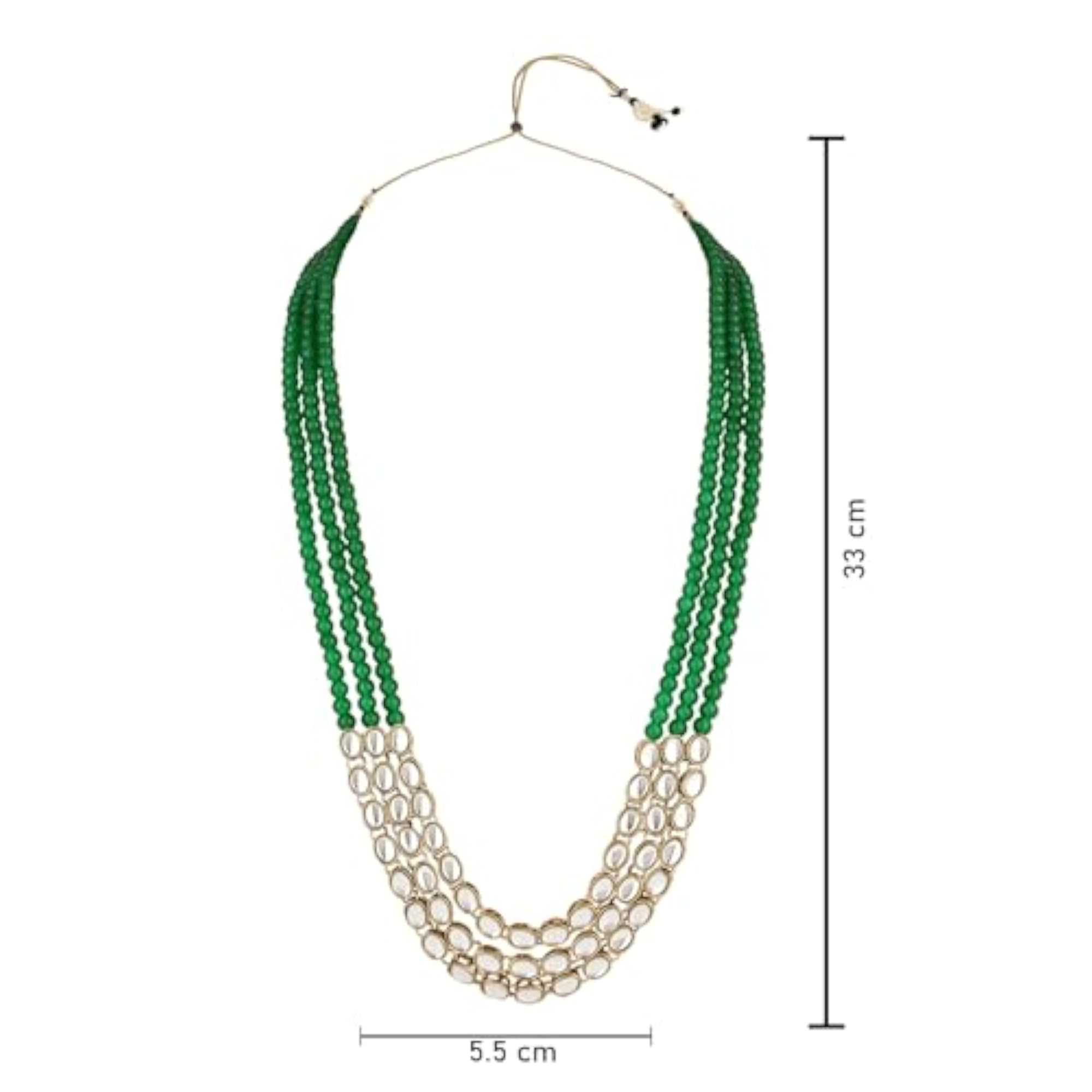 Multi-Layered Traditional Gold Plated Dulha Moti Mala Necklace